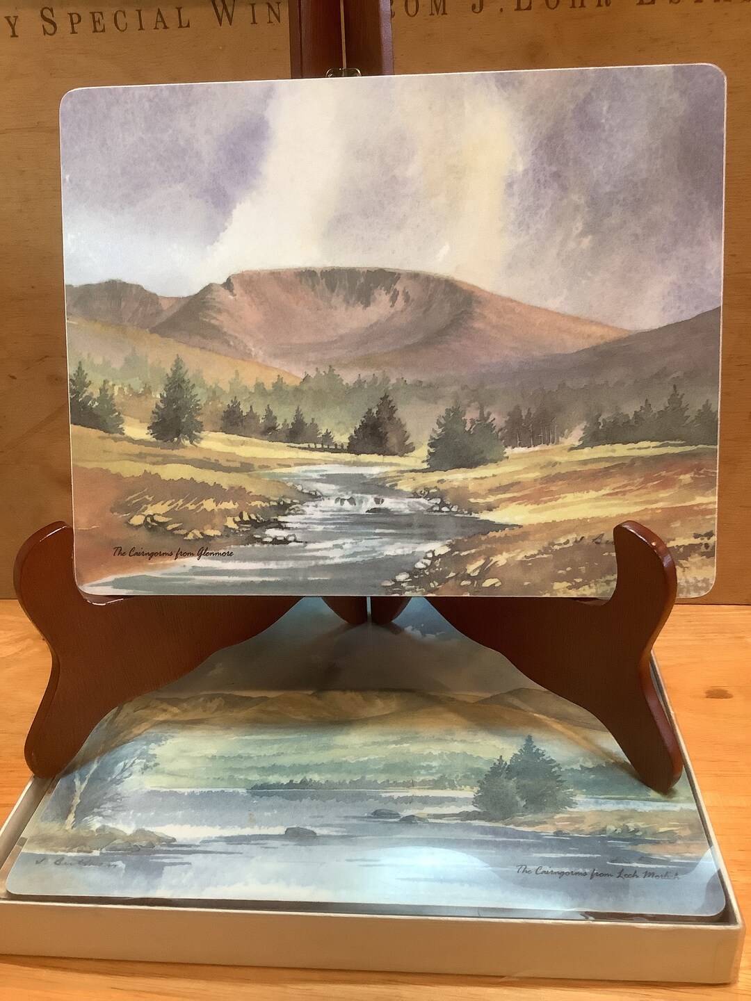 6 Scotland Highland Mountain Scenery Acrylic Placemats Set of 6