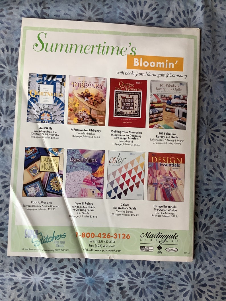Better Homes and Gardens Quilt Sampler Magazine 1999 EXCELLENT Etsy