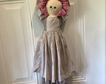 VINTAGE DOLL Draft Stopper, Dream Spinners, Soft Sculptured Doll, Doorknob Doll
