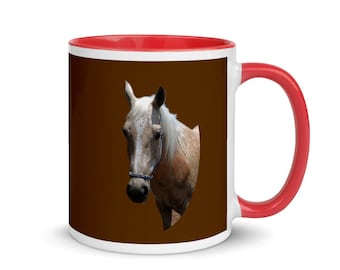 Palomino Horse Mug with Color Inside
