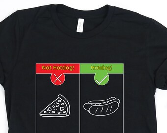 Not Hotdog Shirt / Jian Yang TShirt / Jimmy Yang App / Silicon Valley Fan / Silicon Valley Gift / Funny TV Show Tee / (1465)