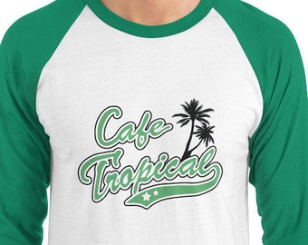 cafe tropical baseball tee