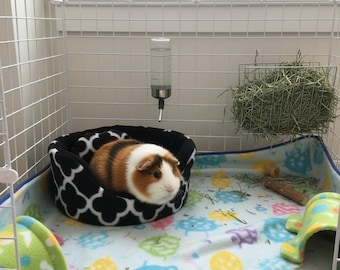 Cuddle Cup, kleines Haustier Bett, Meerschweinchen Bett, Chihuahua Bett, Meerschweinchen Zubehör, Geschenk für Meerschweinchen, Meerschweinchen Fleece, Bett für Kätzchen