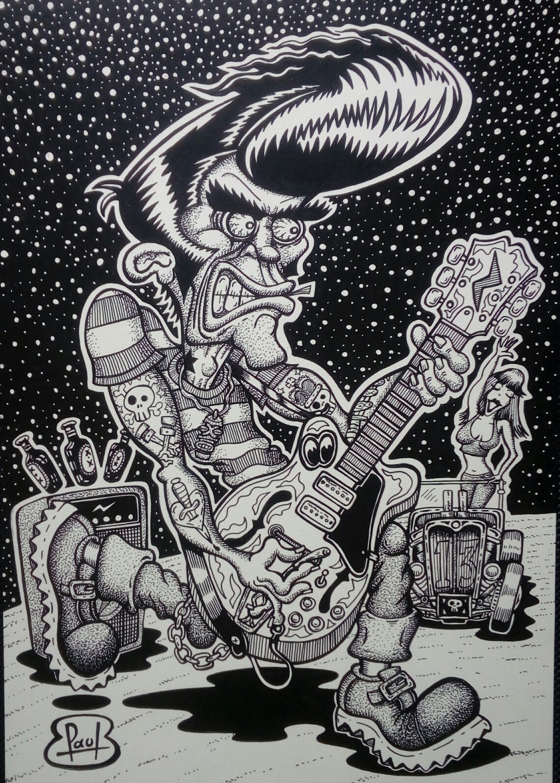 The Rocker A4 Print - Etsy