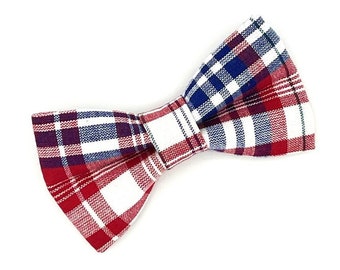 First Date, Plaid Dog Bow Tie, Puppy Bow Tie, Dog Accessories, Slip On Bow Tie For Collar, Cute Dog Bow Tie, Dog Gifts, Dog Mom Gift