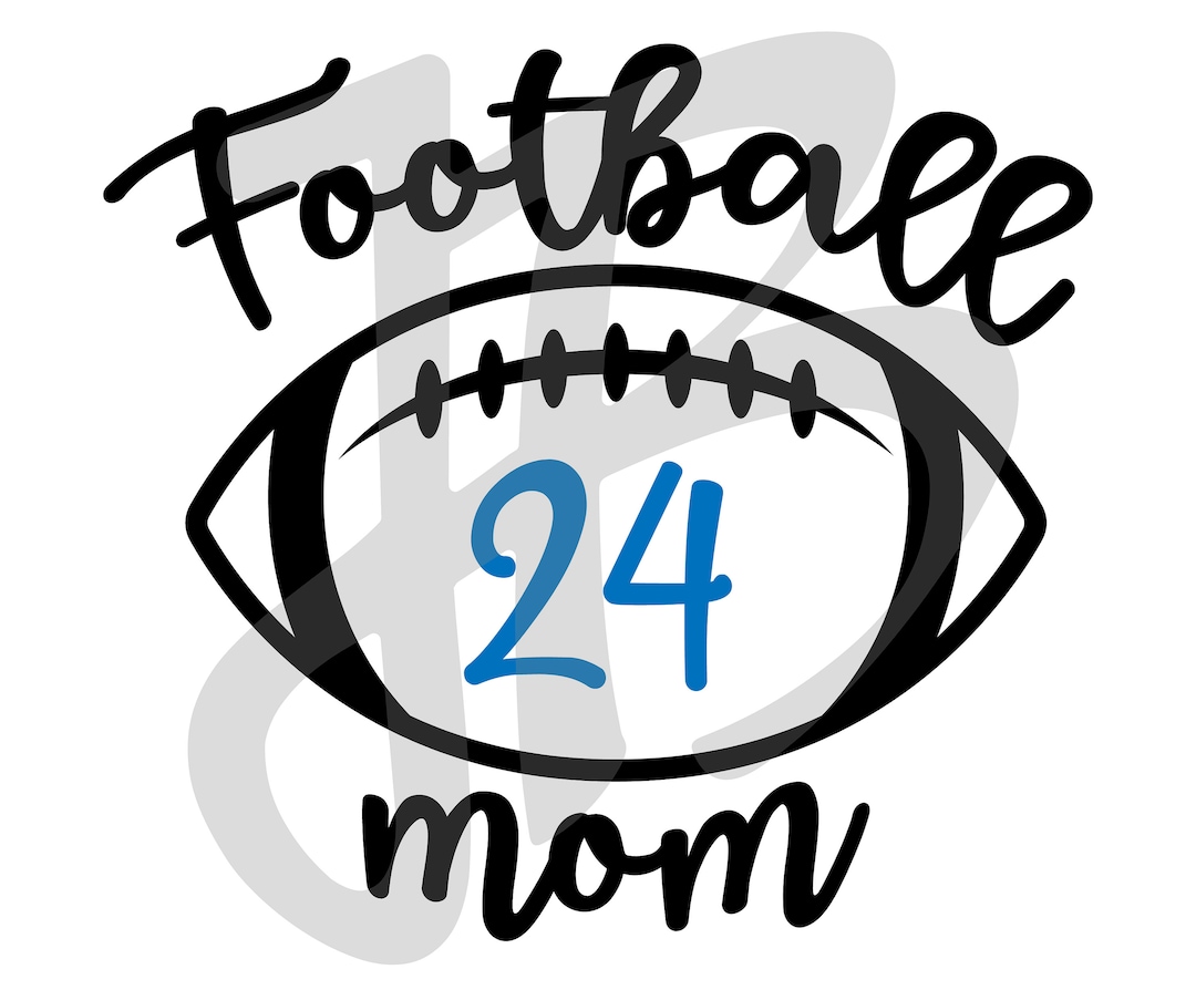 Football Mom With Custom Number SVG PNG Digital Download - Etsy