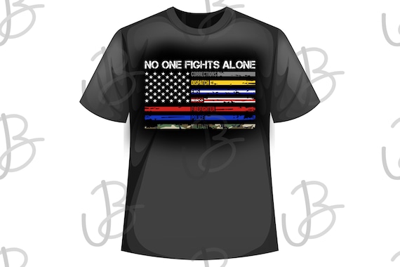XIFAN Gartenflagge 'No One Fights Alone' – First Responders Motiv, Doppelseitig, 32,5 X 45,7 Cm, Wetterfest