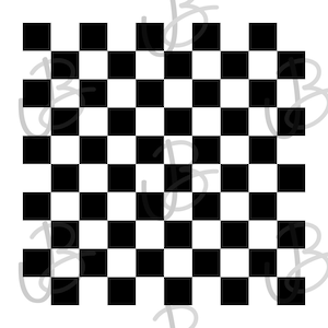 Puede incluir: Un patrón de cuadros en blanco y negro. El patrón está formado por cuadrados blancos y negros alternados.