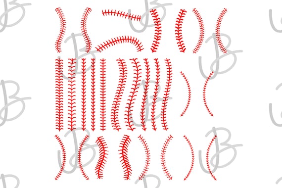 Baseball Softball Stiches Digital Designs Football Laces - Etsy
