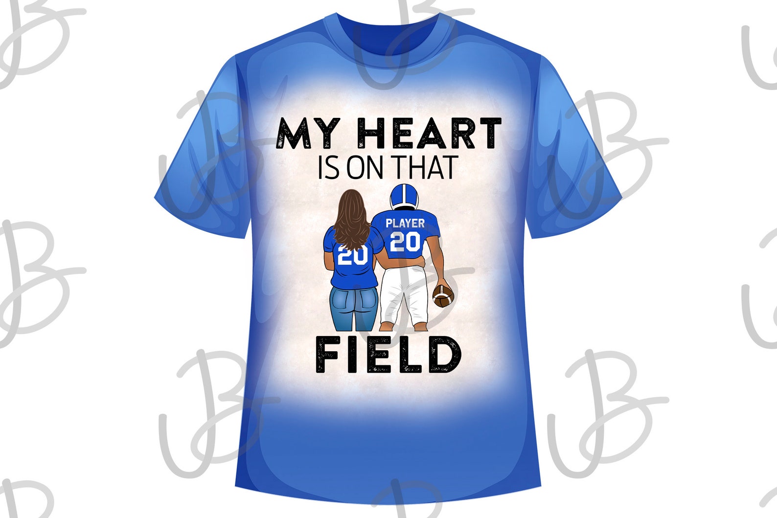 My Heart Is on That Field Proud Football Parent T-Shirt