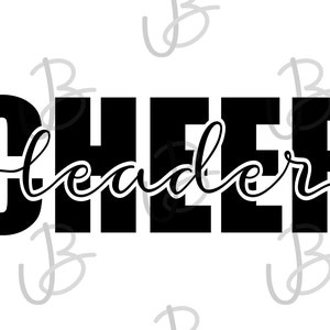Cheerleader Customizable Cut Files Bundle SVG DXF PNG
