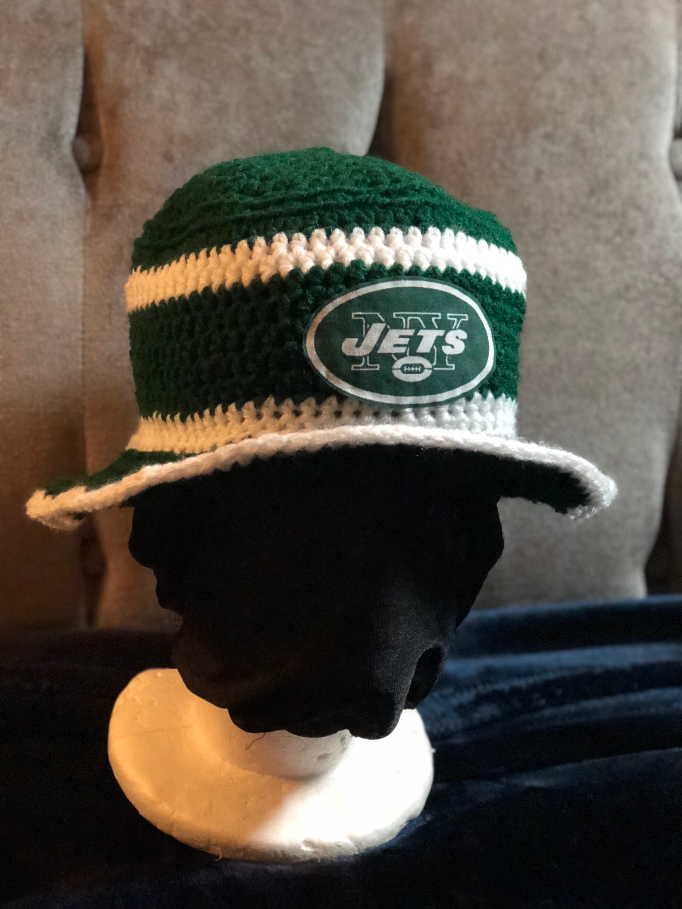 NFL Bucket Hat. New York Jets Bucket Hat. Green and White | Etsy
