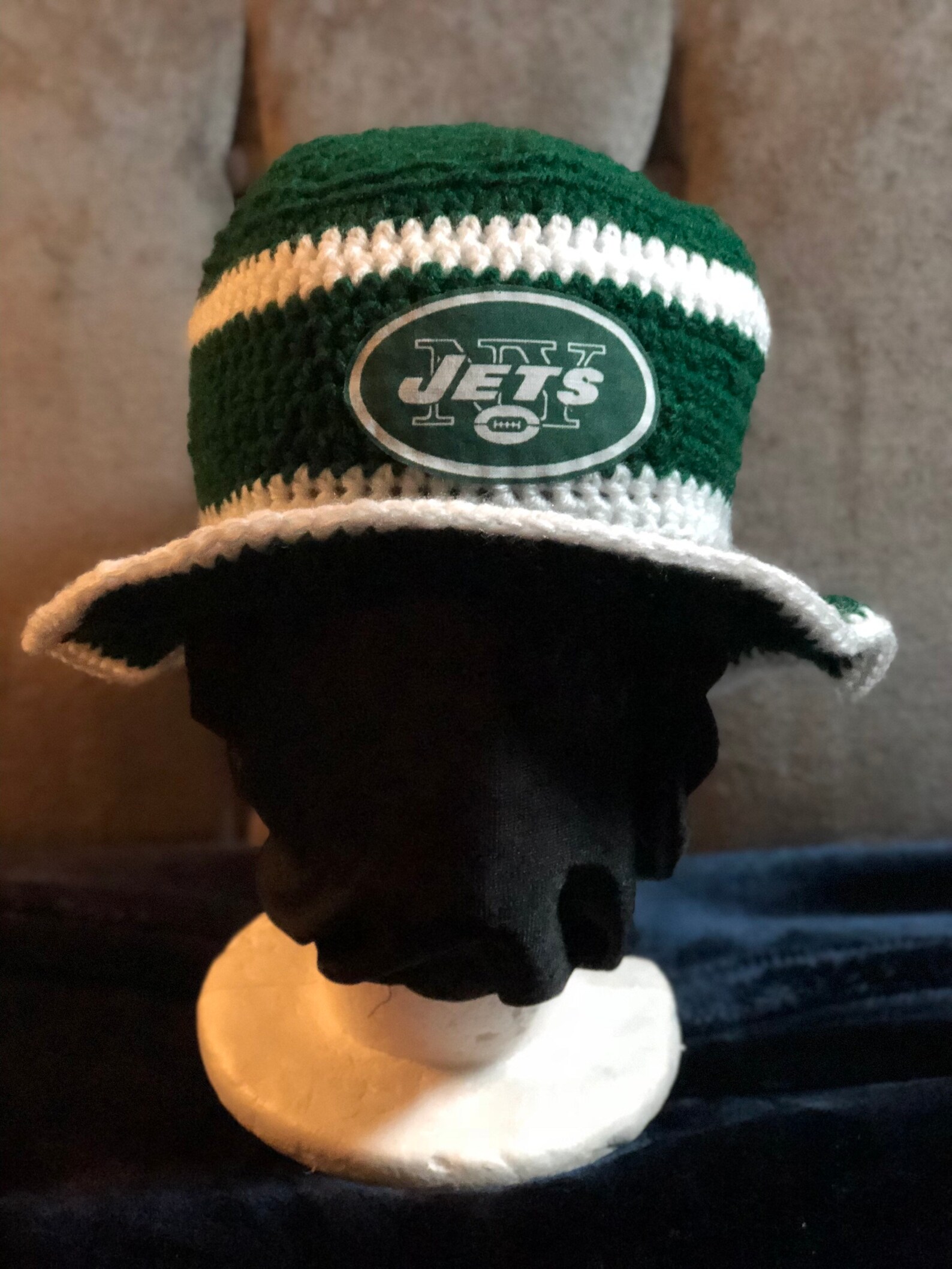 NFL Bucket Hat. New York Jets Bucket Hat. Green and White Etsy