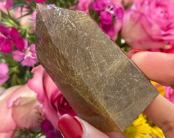 High Quality Rutile Quartz / Golden Rutilated Quartz/ Golden Quartz / Rutile Quartz / Quartz Tower / Healing Crystal / Metaphysical Crystals
