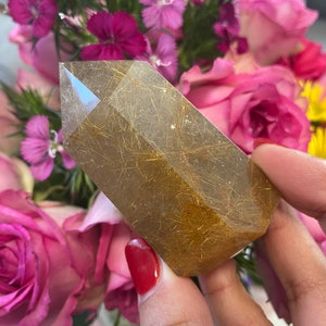 High Quality Rutile Quartz / Golden Rutilated Quartz/ Golden Quartz / Rutile Quartz / Quartz Tower / Quartz / Healing Crystal