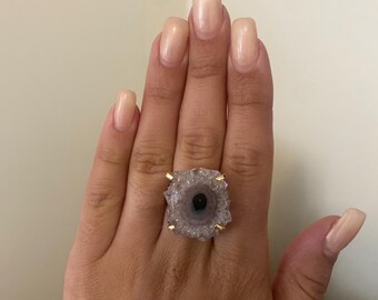Stalactite Ring / Stalactite / Gemstone Jewelry /  Crystals / Gems / Gemstones