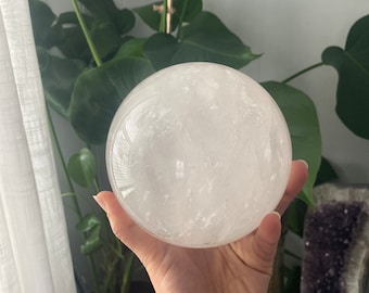 Large Dendritic Quartz Sphere: Healing Crystal (5x5 inches) / Metaphysical Crystals / Crystal Ball