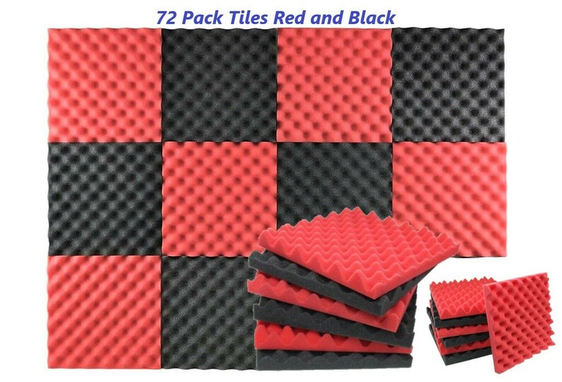 72 Packs Premium Quality Acoustic Foam Egg Crate Panel Studio Etsy