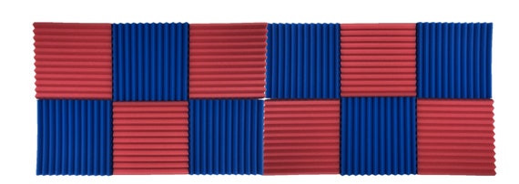 12 Pack Acoustic Panels Studio Soundproofing Foam Wedges Wall Foam Tiles  Sound Proof Sound Insulation Absorbing 12 X 12 X 1