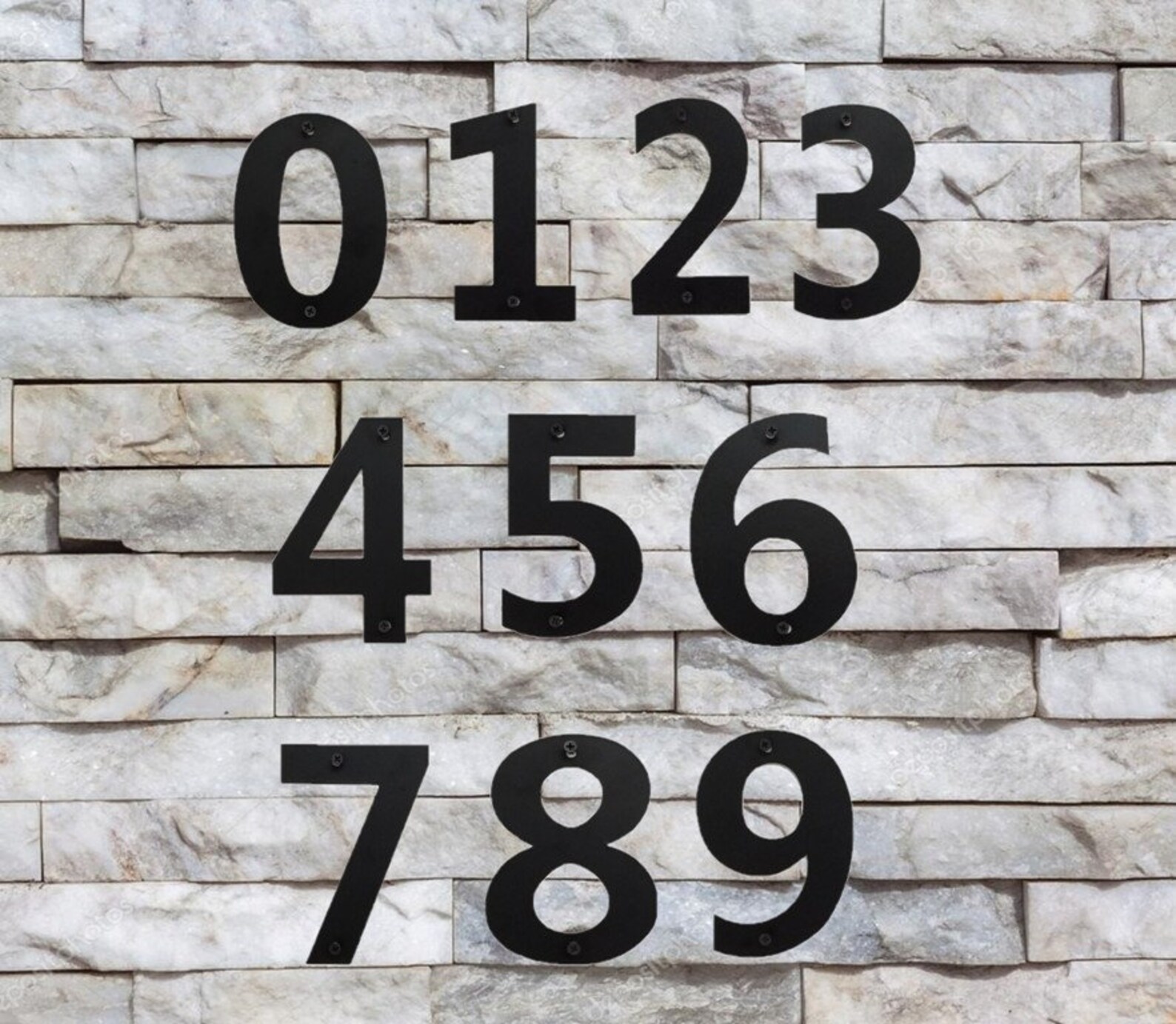 12 Inch Black Metal Numbers Wrought Iron Large Business Street Etsy