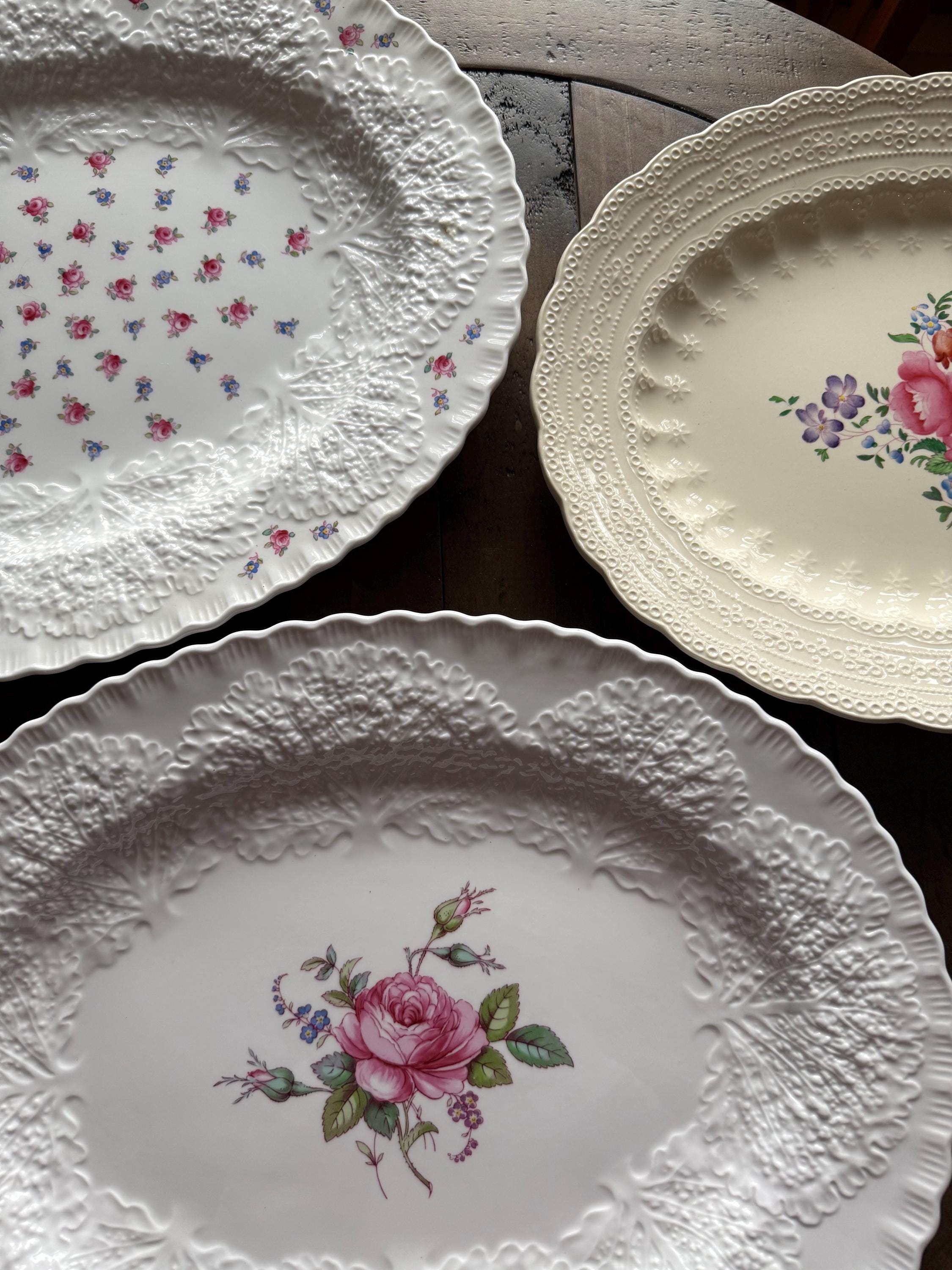 Free Ship, Spode's Claudia Jewel/copeland, Forget-me-not, Bridal