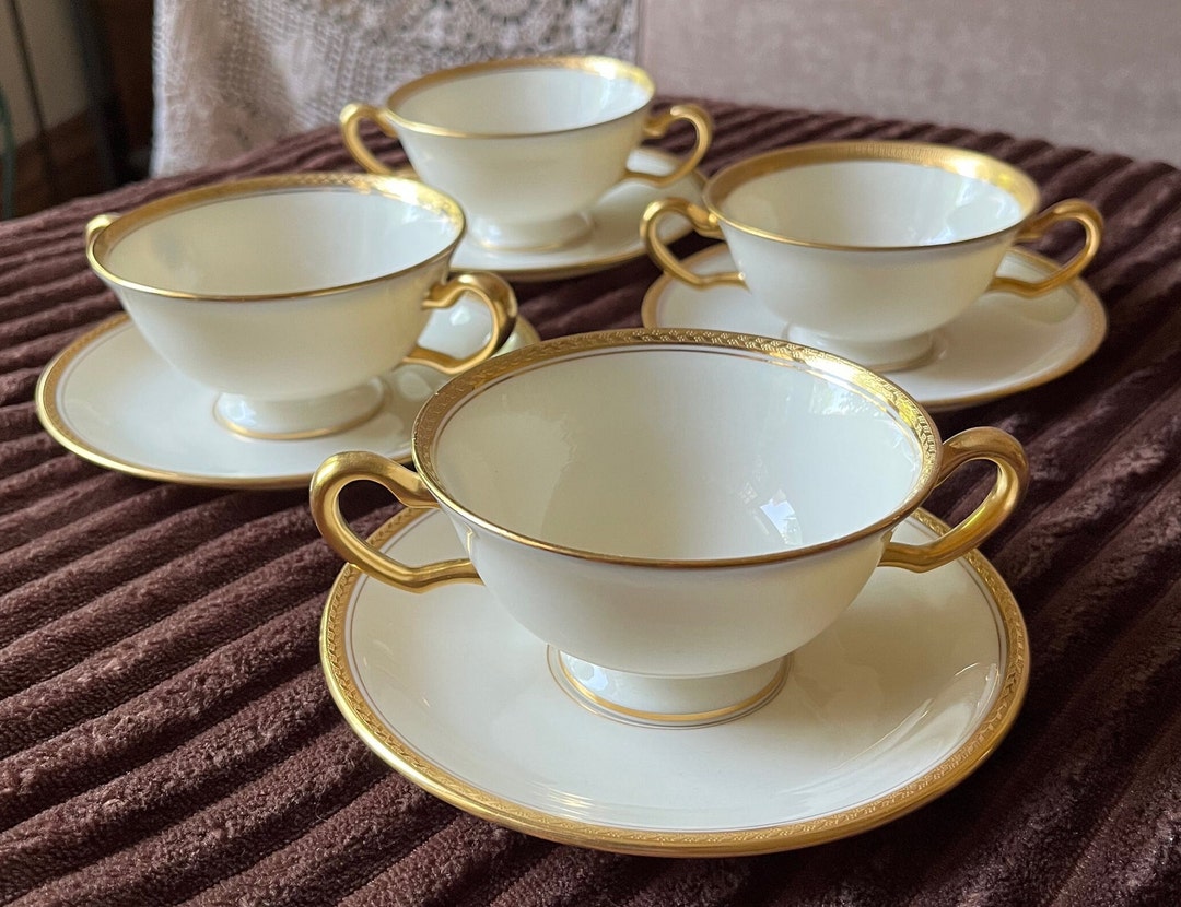 Free Ship Elegant Soup Bowl/cups, Lenox 1620 Dulin/martin Wash DC