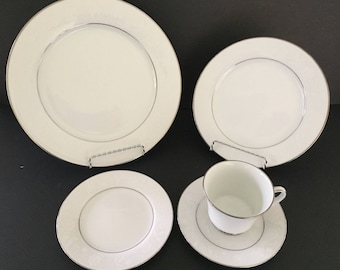 Ranier 6909 Noritake vintage china place set pieces plus serving pieces for wedding, anniversary, holiday, party, gift, table, shower, party