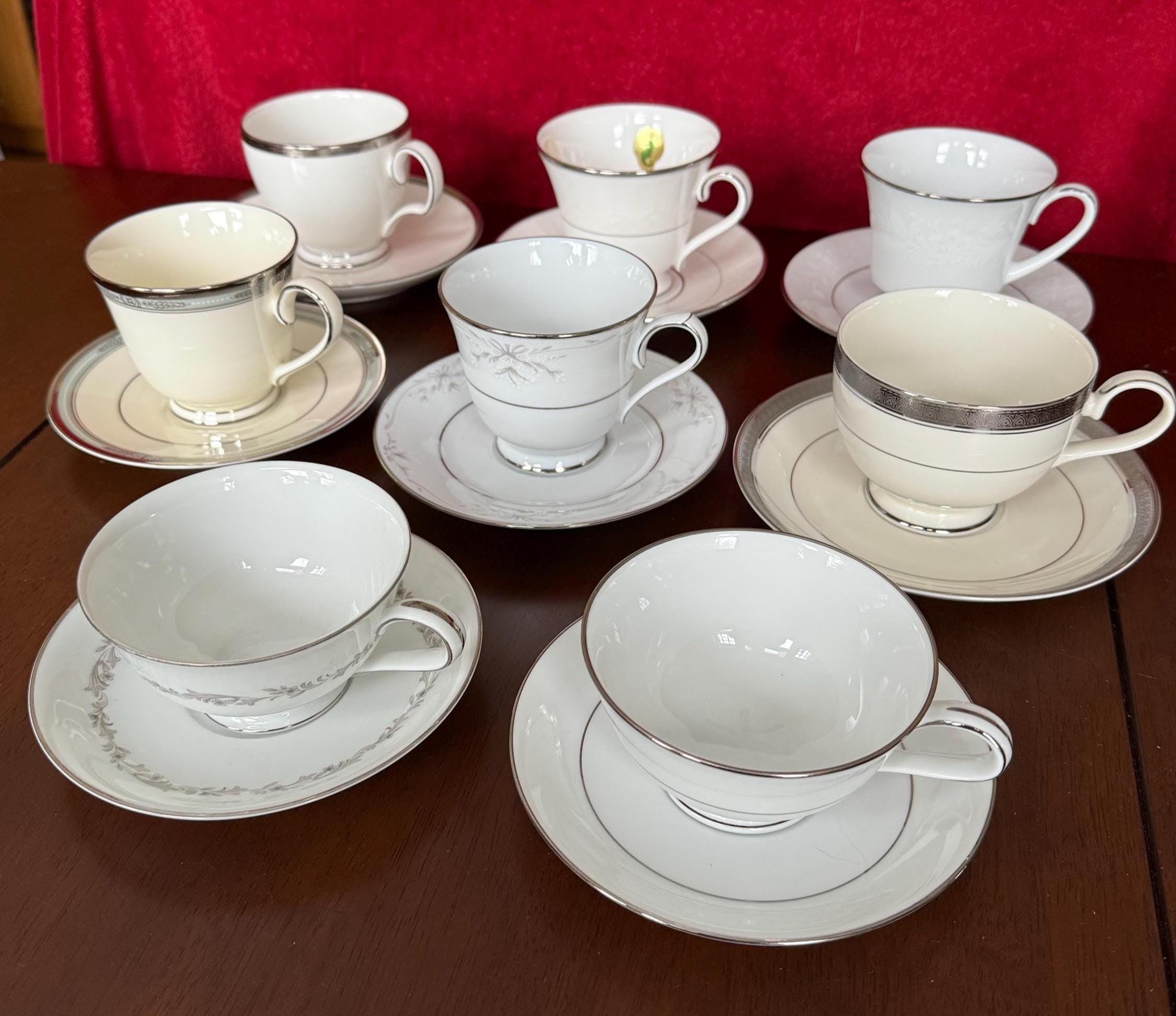 Elegant Vintage Fine China Tea Cups, Multiple Patterns, Make Your