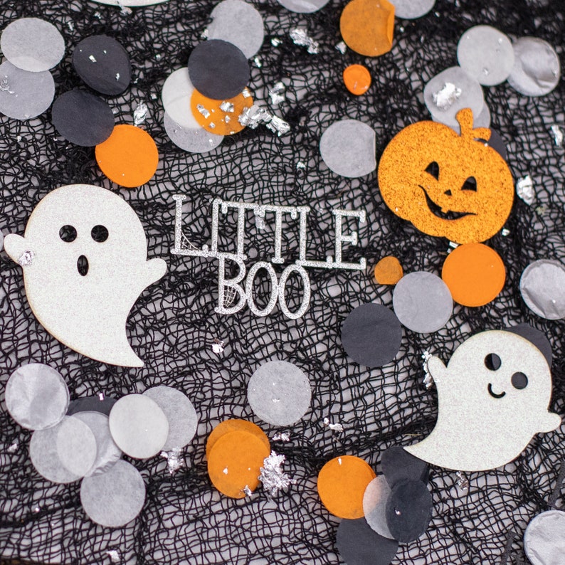 Halloween Baby Shower, Halloween Birthday, Little Boo Baby Shower, Little Boo Birthday, Baby Shower Decorations Gender Neutral image 10