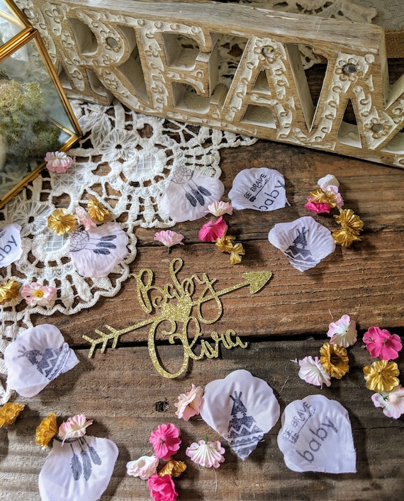 Personalized Name Confetti Baby Shower Decor Custom Confetti
