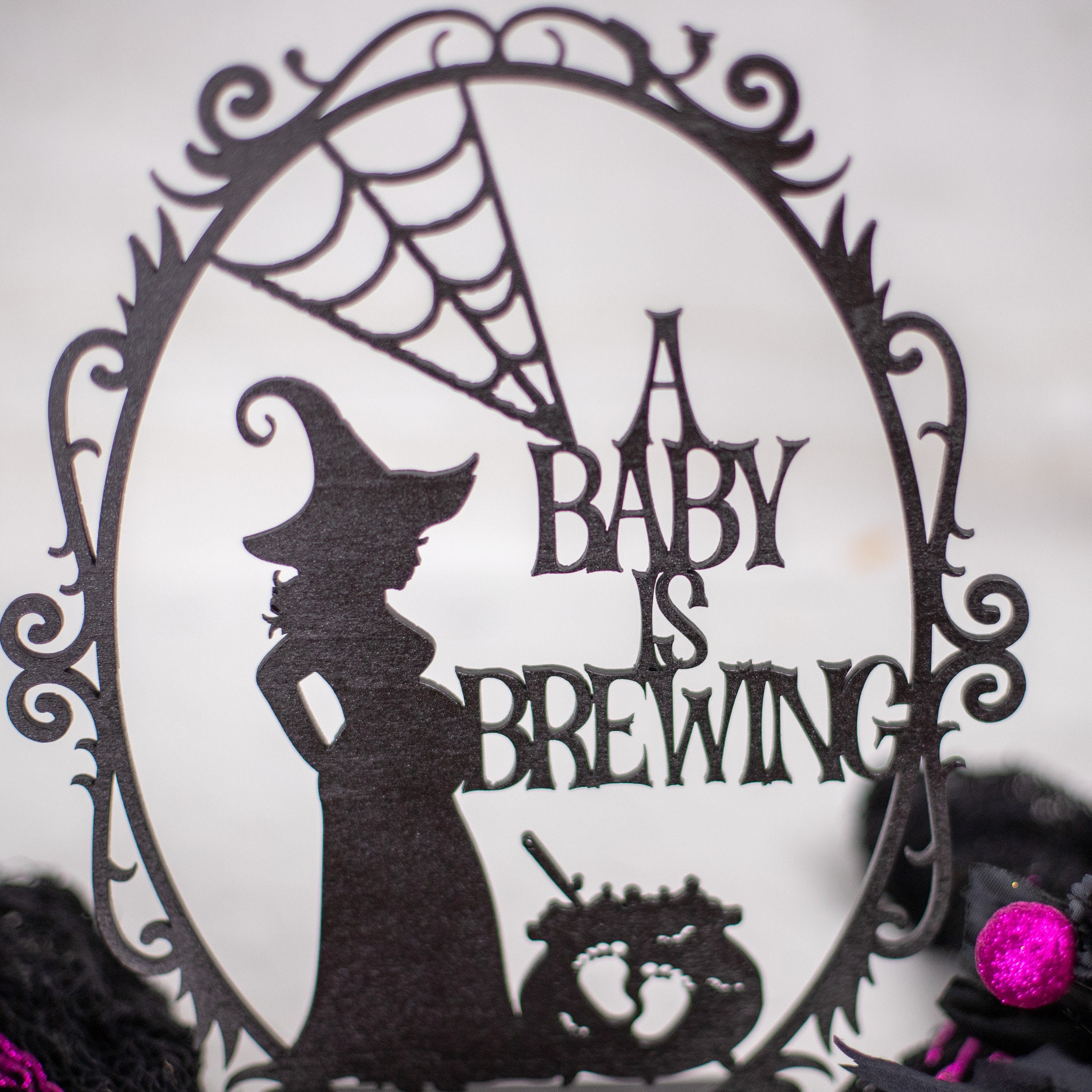 24-Piece Halloween 'A Baby Is Brewing' Centerpiece Sticks - Baby Shower & Gender Reveal Table Decorations - View #9