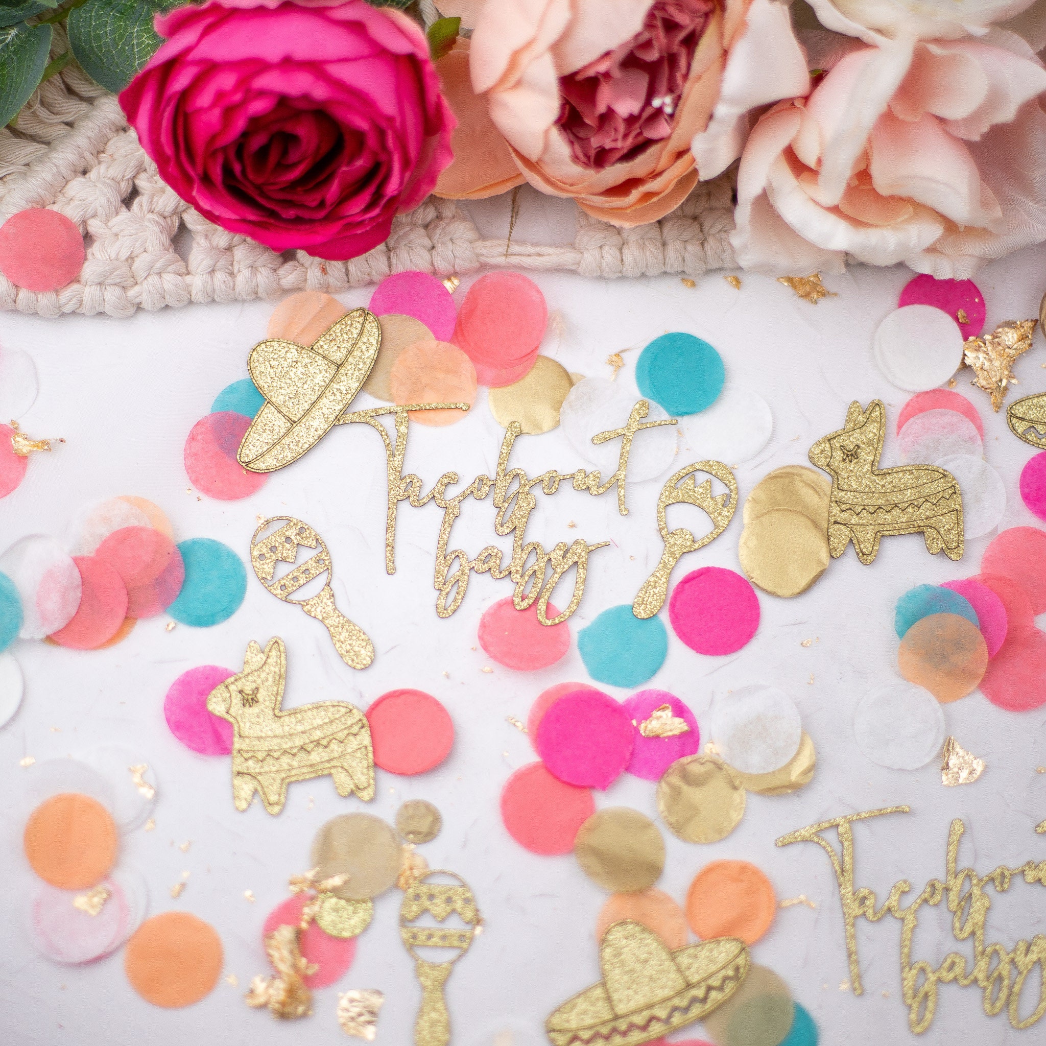 Taco Bout A Baby Shower Fiesta Baby Shower Decorations Baby Shower Confetti For Tables Fiesta Themed Baby Shower