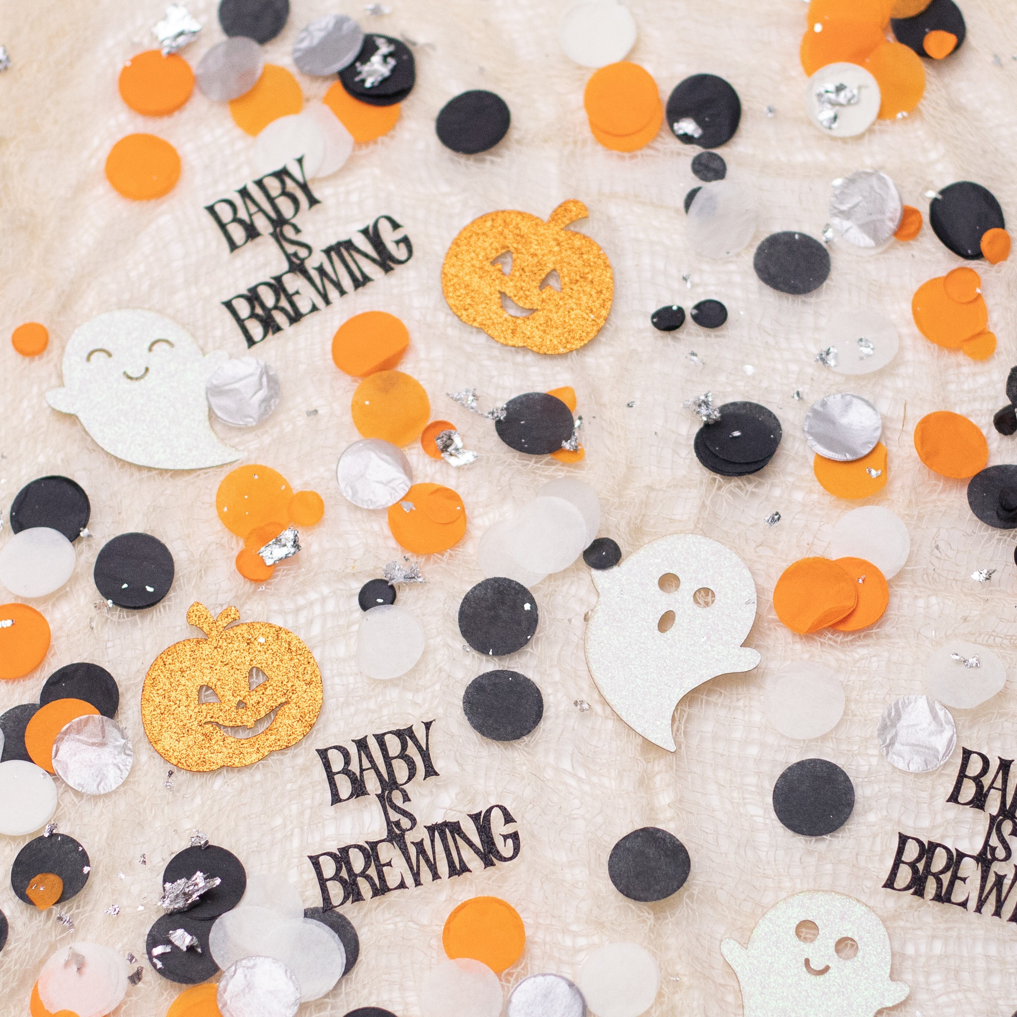 Halloween Baby Shower A Baby Is Brewing Baby Shower Halloween Gender Reveal Confetti