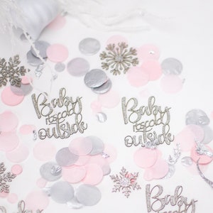 Baby Its Cold Outside Baby Shower, Winter Wonderland, Snowflake Confetti, Winter Onederland, Winter Gender Reveal, Winter Baby Shower