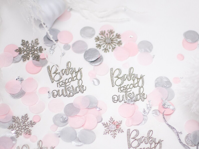 Baby Its Cold Outside Baby Shower, Winter Wonderland, Snowflake Confetti, Winter Onederland, Winter Gender Reveal, Winter Baby Shower
