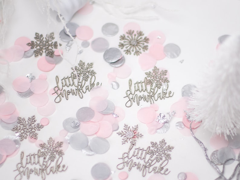 Winter Wonderland Baby Shower Snowflake Confetti Winter - Etsy