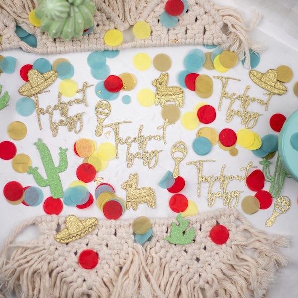 "Taco Bout A Baby" Banner - Mexican Fiesta Taco Theme Baby Shower Decorations