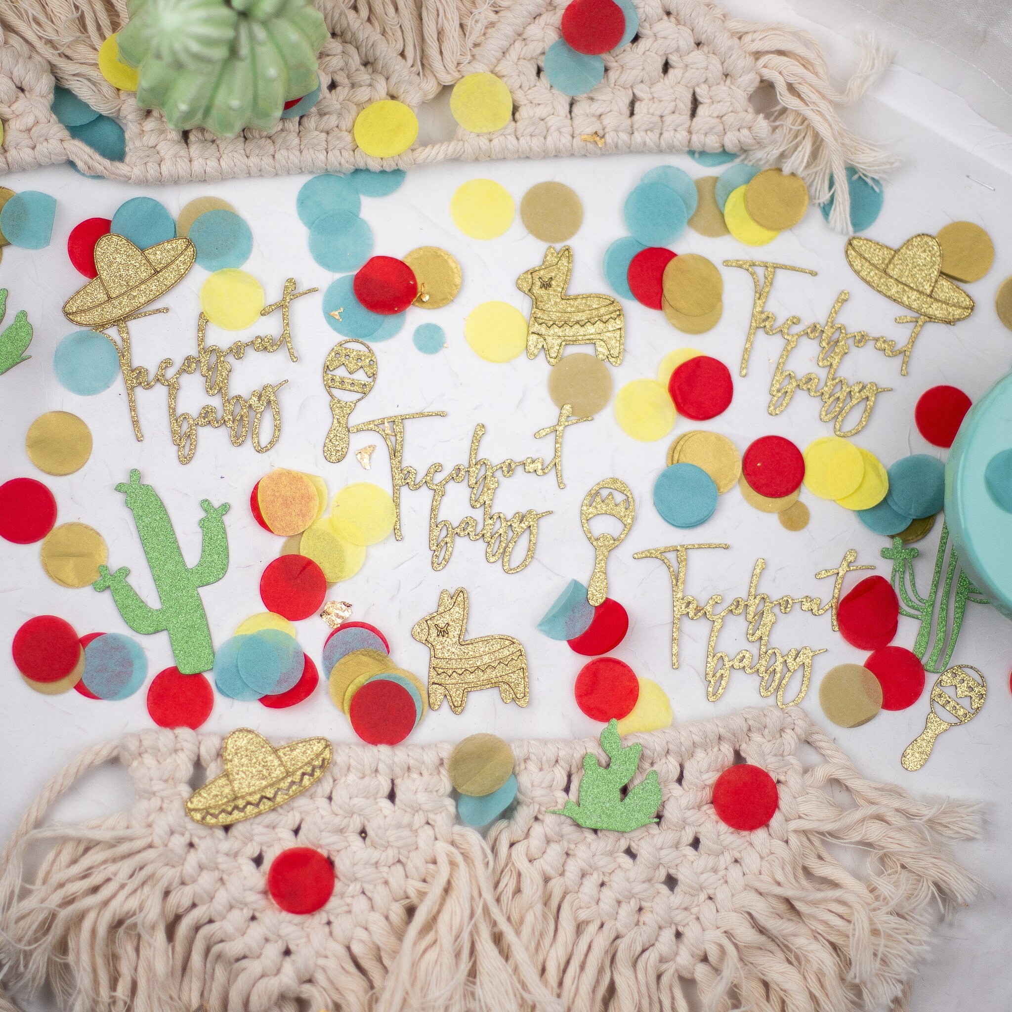 Taco Bout A Baby Fiesta Baby Shower Baby Shower Confetti Baby Shower Table Decorations Taco Baby Shower Baby Boy Shower