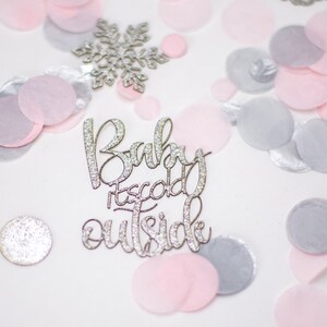 Baby Its Cold Outside Baby Shower, Winter Wonderland, Snowflake Confetti, Winter Onederland, Winter Gender Reveal, Winter Baby Shower