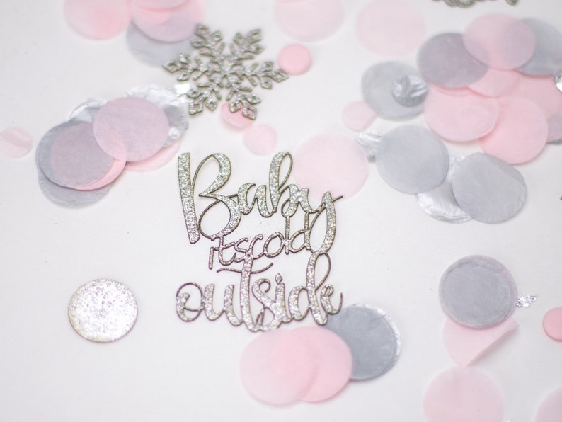 Baby Its Cold Outside Baby Shower, Winter Wonderland, Snowflake Confetti, Winter Onederland, Winter Gender Reveal, Winter Baby Shower