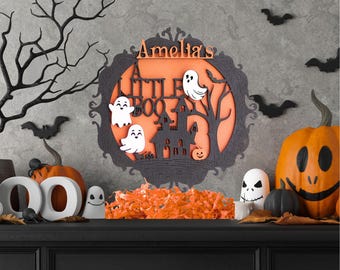 Chá de Bebê de Halloween, Peça Central, Placa de Chá de Bebê, Um Pequeno Boo Está Quase Chegando, Peça Central de Chá de Bebê, Chá de Bebê Neutro em Gênero