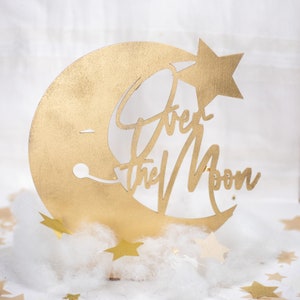 Over The Moon Baby Shower Decorations, Baby Shower Centerpiece, Moon and Stars Baby Shower, Twinkle Twinkle Little Star Baby Shower
