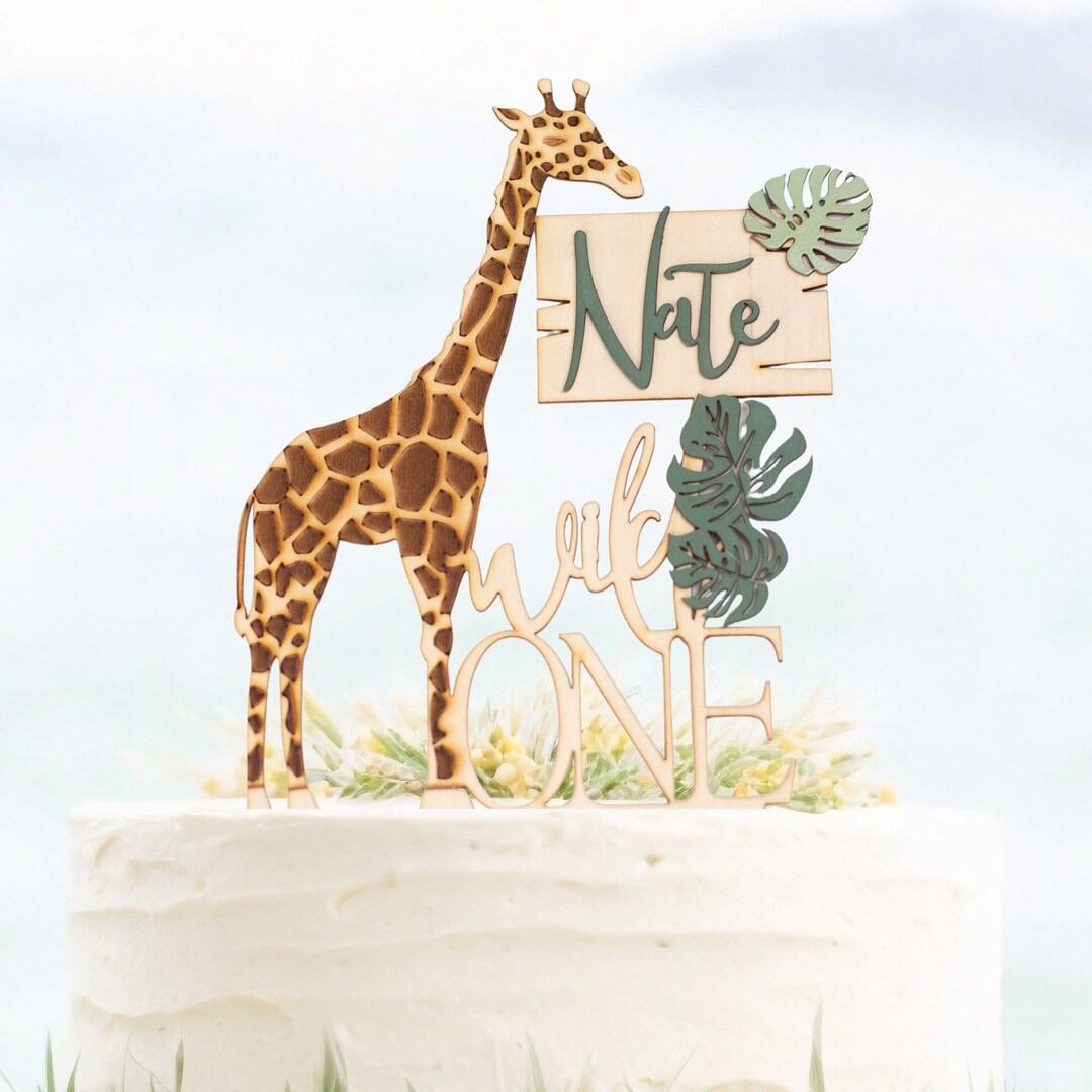 Wild One Birthday, Cake Topper, Safari Baby Shower, Custom Cake Topper ...