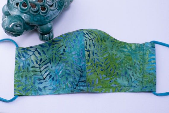 Reusable Mask, Adult Face Mask, Mouth Mask, Face Mask, Face Mask with Filter Pocket, Cotton face Mask,Washable Face Mask, Batik Il_570xn