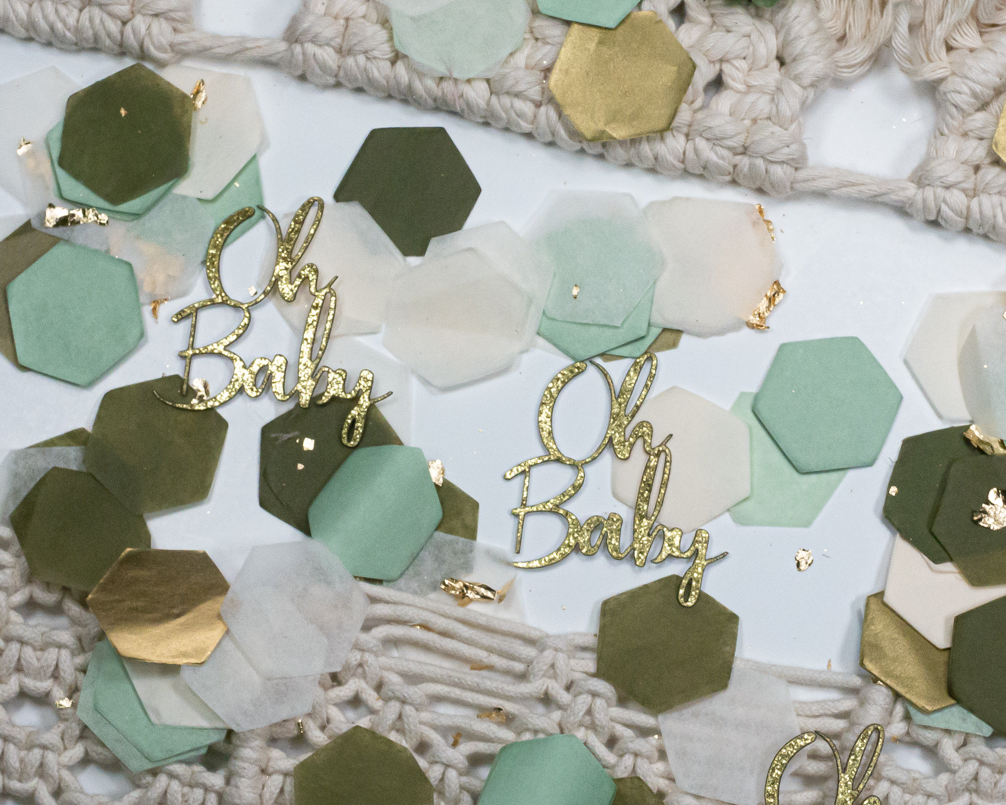 Baby Boy Shower Decorations Oh Baby Baby Boy Shower Baby Shower Confetti Boho Baby Shower Decor Shower Baby Decorations