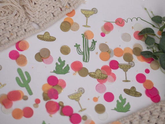 Fiesta Decorations, Final Fiesta Bachelorette, Fiesta Party, Cactus Party Decor, Cactus Confetti, Fiesta Baby Shower, Fiesta Bridal Shower Il_570xn