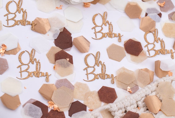 Oh Baby Shower, Oh Baby Confetti, Gender Neutral Baby Shower Decorations