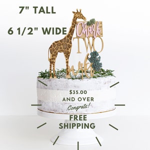 Two Wild Birthday, Custom Cake Topper, Safari 2nd Birthday, Jungle Theme Birthday Decorations, 2nd Birthday Girl or Boy, Party Decorations