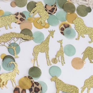 Chá de Bebê Safari, Animais Safari, Chá de Bebê da Selva, Aniversário Wild One, Chá de Bebê Wild One, Decorações de Aniversário Safari, Confete