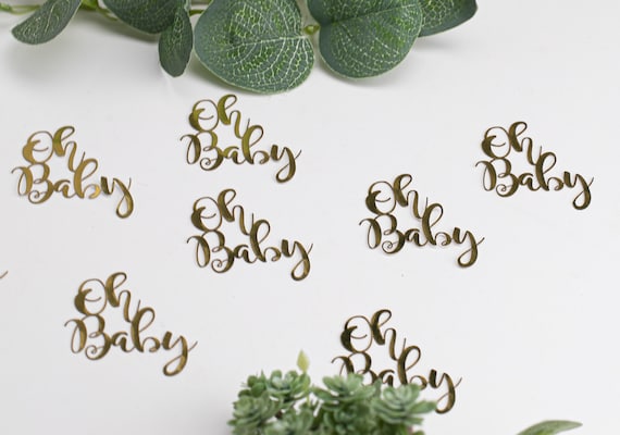 Oh Baby Shower, Oh Baby, Confetti, Baby Shower Decorations Gender Neutral, Baby Shower Boy, Baby Girl Shower, Baby Sprinkle Il_570xn